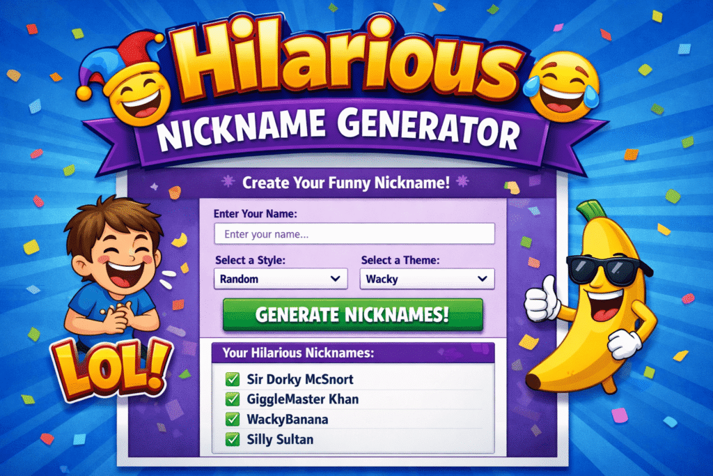 Hilarious Nickname Generator