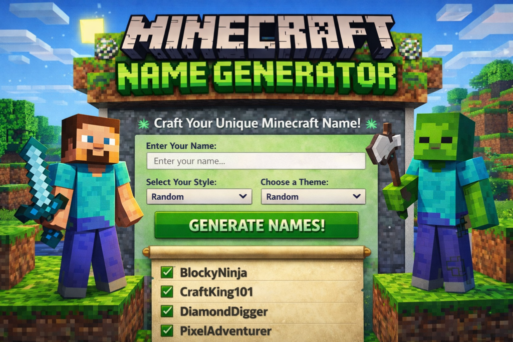 Minecraft Name Generator